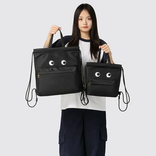 Lanyue Nylon Backpack Black