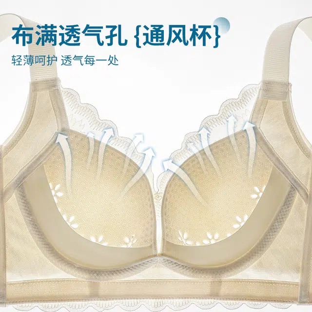 兰缪 小胸聚拢收副乳防下垂舒适透气文胸 女款