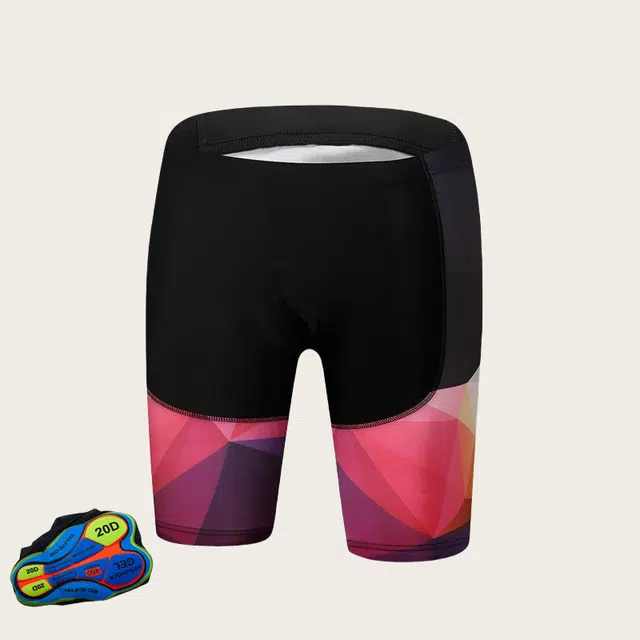 雅鹿 自行车服短裤运动服黑色短裤运动服吸湿排汗 骑行配套
