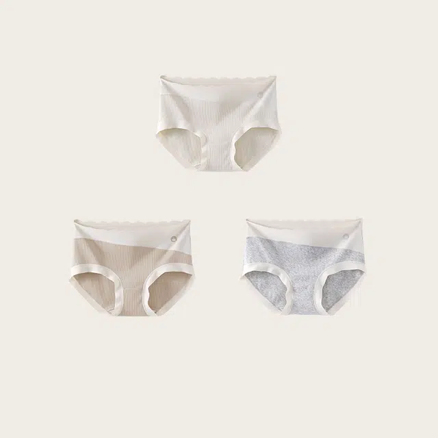 雅鹿 简约三角透气中腰无痕内裤 女款 组合装
