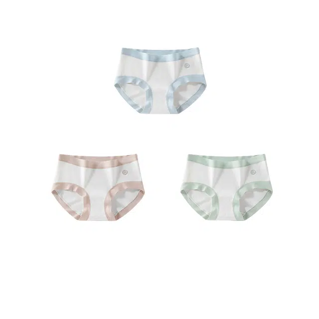 雅鹿 女士无痕透气中腰三角内裤 女款 组合装
