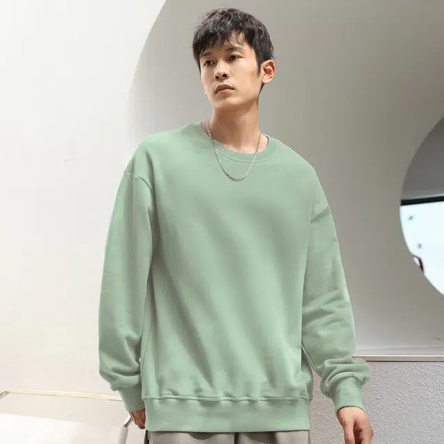 快鱼 字母印花潮流宽松经典百搭简约套头圆领长袖卫衣 男女同款