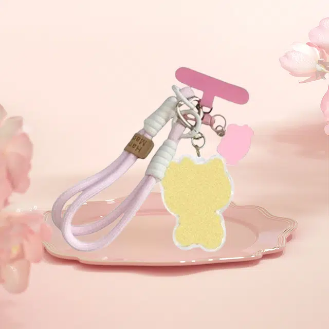 樱你心动 可爱小猫创意甜美可爱时尚简约日常百搭轻奢小众高级感精致日常通勤暴富发财包包 手机挂饰 金 挂件 男女同款情侣款
