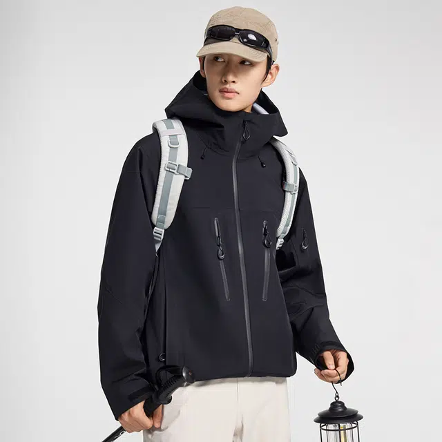 鸭鸭  冰壳系列 山系户外三合一四季软壳时尚百搭连帽运动夹克  防水防风透气耐磨防雨冲锋衣 男女同款