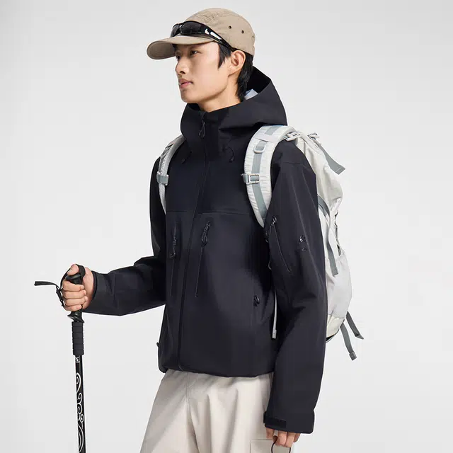 鸭鸭  冰壳系列 山系户外三合一四季软壳时尚百搭连帽运动夹克  防水防风透气耐磨防雨冲锋衣 男女同款