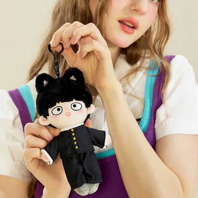 壹号梦工场古力古力 灵能百分百 灵幻新隆 影山茂夫可爱 卡通  谷圈挂件