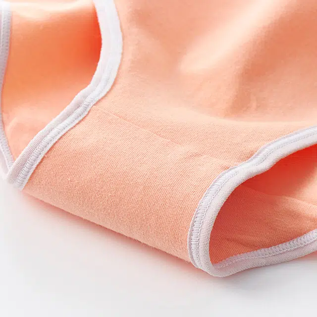 棉基因 柔软亲肤舒适吸湿透气中高腰提臀收腹性感弹力大码纯棉抑菌裆底裤高弹不勒贴身三角内裤 女款 组合装