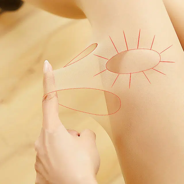 棉基因 猫爪袜子女防勾丝薄款不掉档美肤光腿神器自然裸感显瘦打底连裤袜丝袜 女款