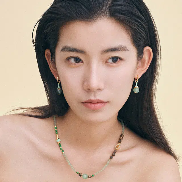 合璧 瓶步青云春瓶#好运 东陵玉 耳饰 男女同款情侣款