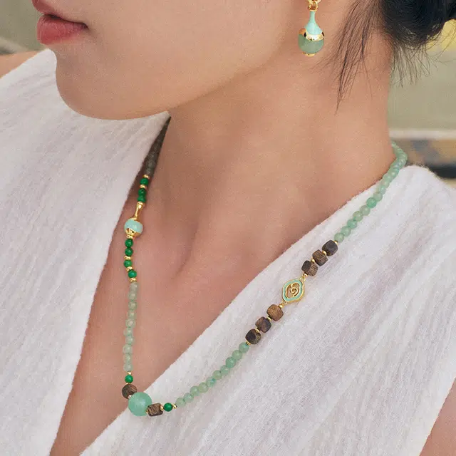 合璧 瓶步青云春瓶#好运 东陵玉 串珠项链 女款