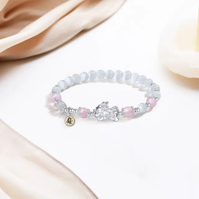 京华录 【招财貔貅】吞金兽转运珠 新中式国潮轻奢高级感文玩串珠链 国风气质个性小众百搭本命佛念珠#好运 琉璃 手串 女款