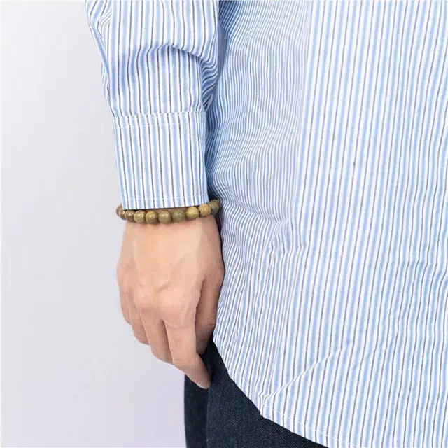 京华录 新中式国风复古潮流文艺感 招财纳福转运珠 沧海明珠简约精致古典 宫廷风手持盘玩 绿檀 手串 男女同款情侣款