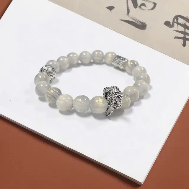 京华录 新中式复古民族风轻奢高级感文玩盘玩佛珠招财纳福考试考研考公上岸#学生党#好运 琉璃 手串 男女同款情侣款