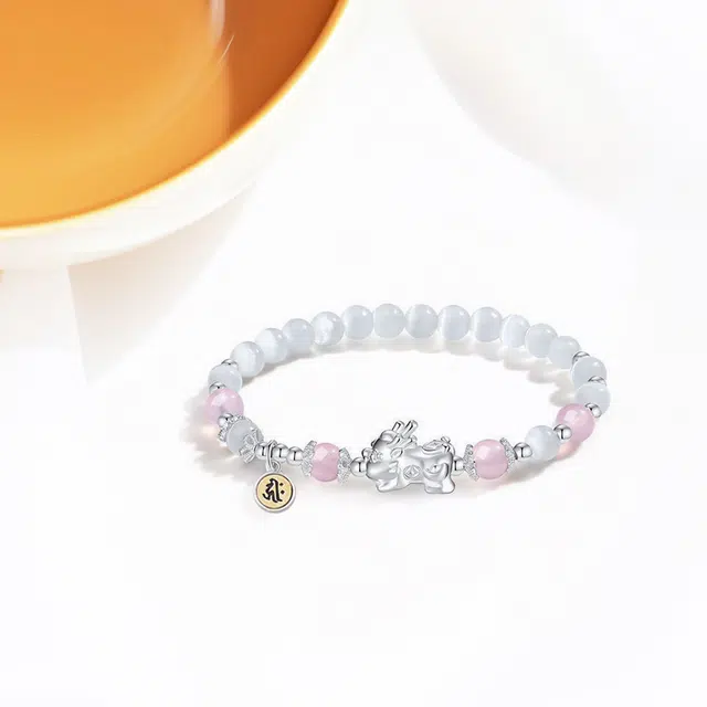 京华录 【招财貔貅】吞金兽转运珠 新中式国潮轻奢高级感文玩串珠链 国风气质个性小众百搭本命佛念珠#好运 琉璃 手串 女款