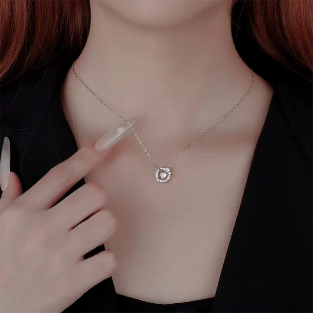 Jinghualu Heartbeat Silver Necklace