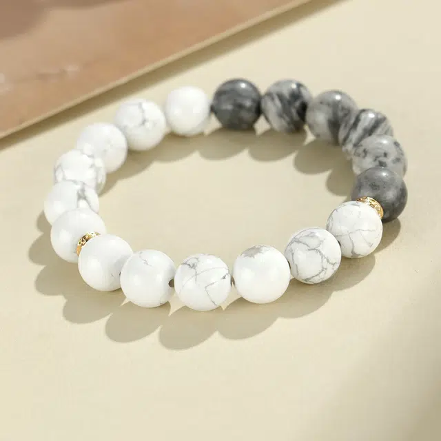 京华录 新中式国潮 转运珠 复古民族风高级破碎感典雅大气 简约精致显白古典 地图石 玉石手串 男女同款情侣款