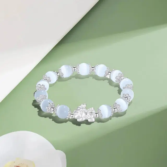 京华录 【甄选】新中式国潮香槟金正圈平安镯 一步一响 荔枝冻 甜美百搭#好运 富家千金桃花运 高级感 琉璃 手镯 女款