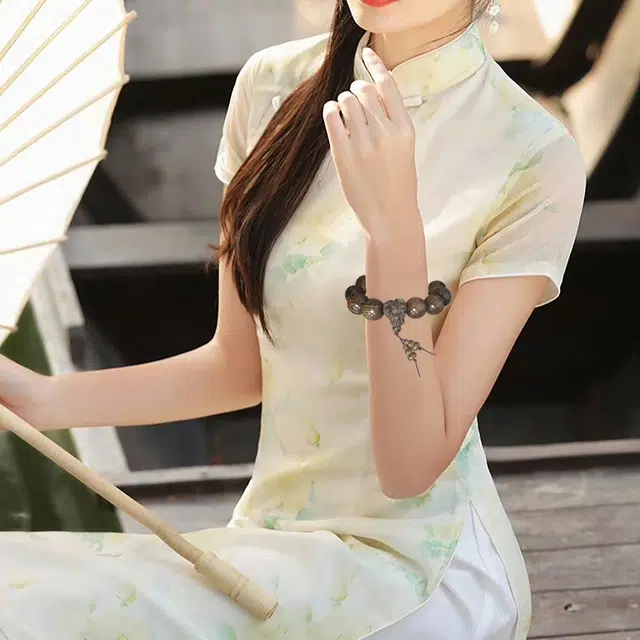 京华录 大颗粒串珠精品老料佛珠 招财转运纳福大气国潮小众设计高级感 民族风典雅时来运转平步青云#好运 金丝檀木 手串 男女同款情侣款