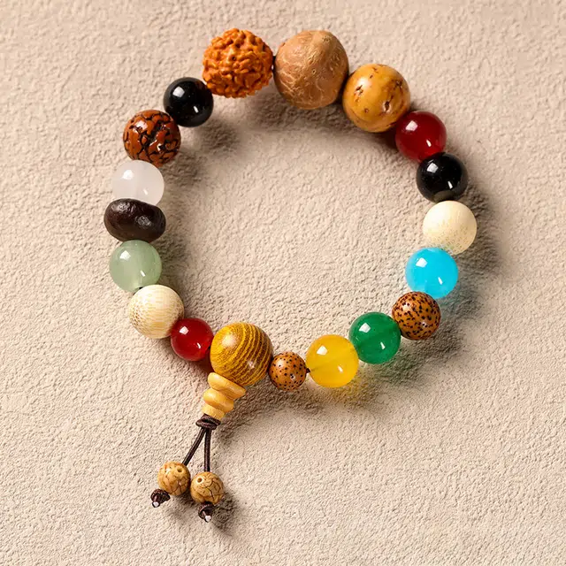 京华录 十八籽多宝珠 新中式国潮风 招财纳福 考研上岸 本命年转运 宫廷风 高级感 小众设计感 菩提根 手串 男女同款情侣款