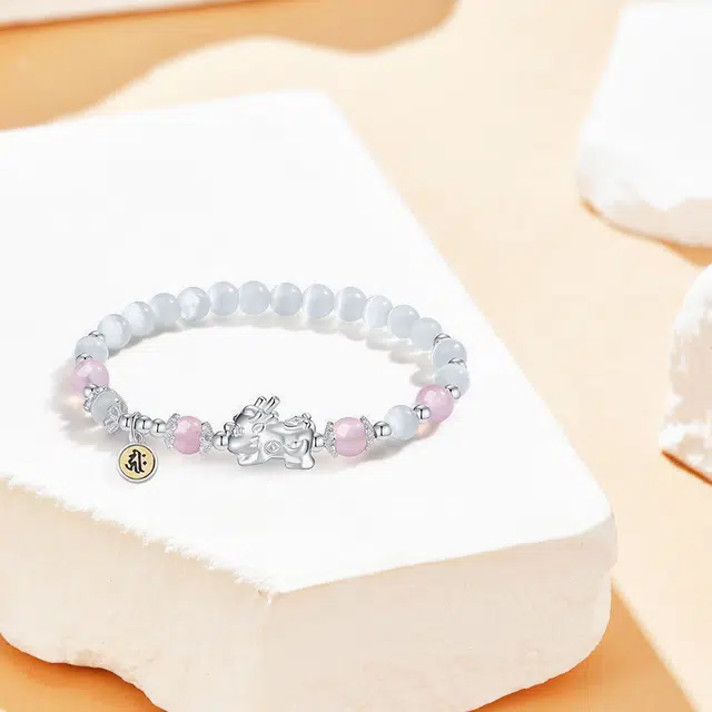 京华录 【招财貔貅】吞金兽转运珠 新中式国潮轻奢高级感文玩串珠链 国风气质个性小众百搭本命佛念珠#好运 琉璃 手串 女款