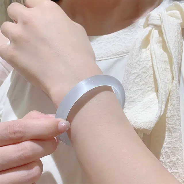 【招财貔貅】 京华录 白月光新中式 国潮复古宫廷风汉服古色显白 温柔气质 精致优雅大气 百搭平安顺遂#好运 礼盒款 玻璃猫眼 手镯 女款