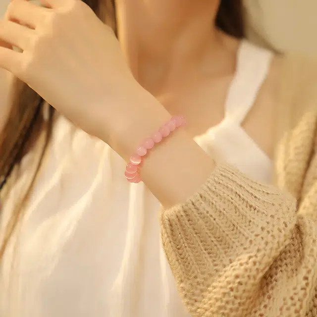 【前程似锦*一步一响】 京华录 经典紫罗兰温婉贵妃国潮复古芋泥啵啵素雅水润古风旗袍汉服恋爱告白#好运 玻璃猫眼 手镯 女款