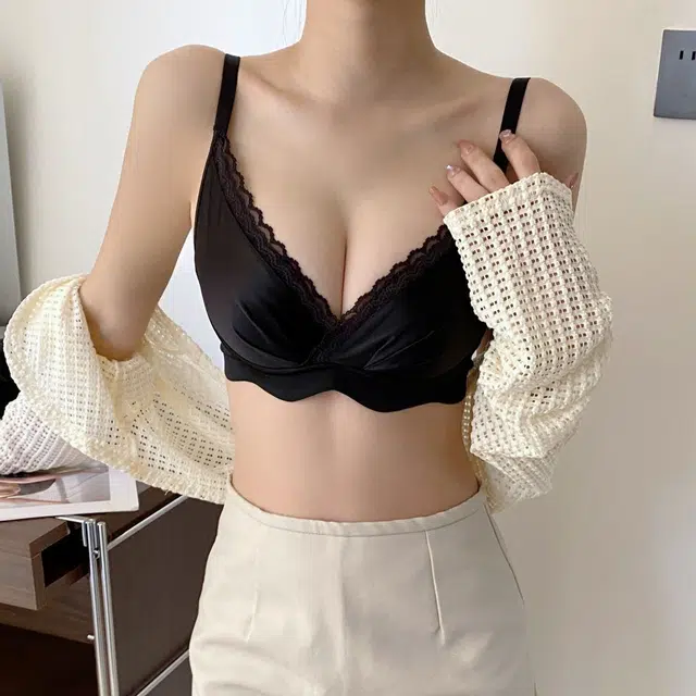 草本初色 法式调整型日系大胸显小显瘦小胸聚拢上托防下垂聚拢收副乳定型文胸 女款