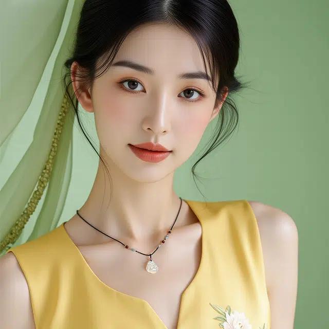 【顺丰包邮】 中国珠宝 新中式复古国潮风弥勒佛笑脸平安扣 轻奢高级感温柔气质好运平安锁骨链 玉髓 项链 男女同款情侣款