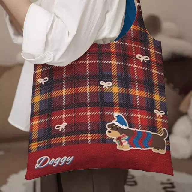 奥松 可爱时尚潮流百搭 绒面科技布 单肩包 常规 女款 红色