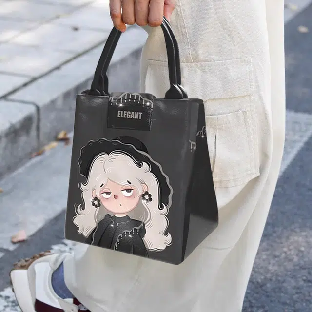 奥松 时尚百搭休闲 绒面科技布 便当包手提包 女款 高雅曼妙