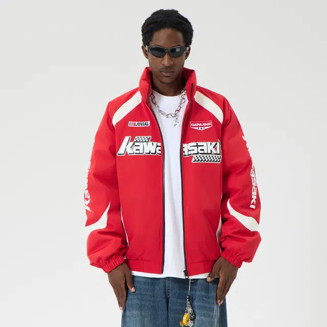 Kawasaki Retro Motorcycle Down Jacket