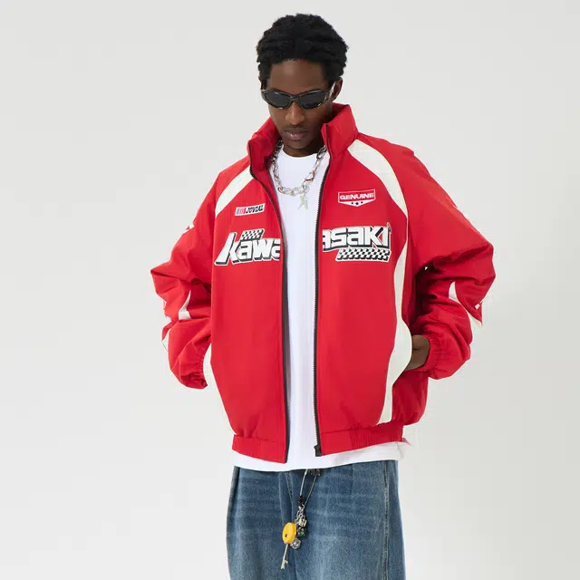 Kawasaki Retro Motorcycle Down Jacket