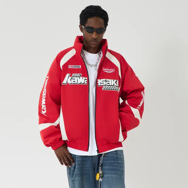 Kawasaki Retro Motorcycle Down Jacket