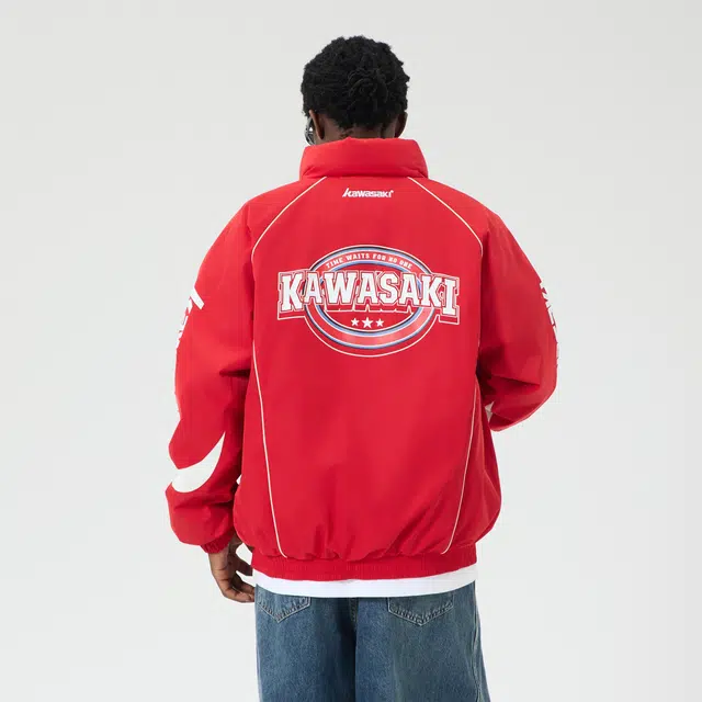 Kawasaki Retro Motorcycle Down Jacket