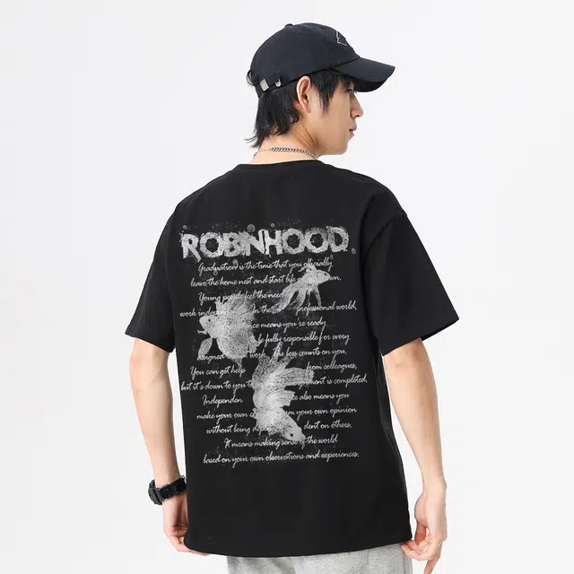 ROBINHOOD Logo Print T-Shirt