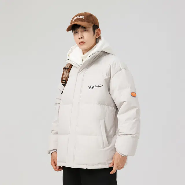 ROBINHOOD Vintage Signature Hoodie Down Jacket