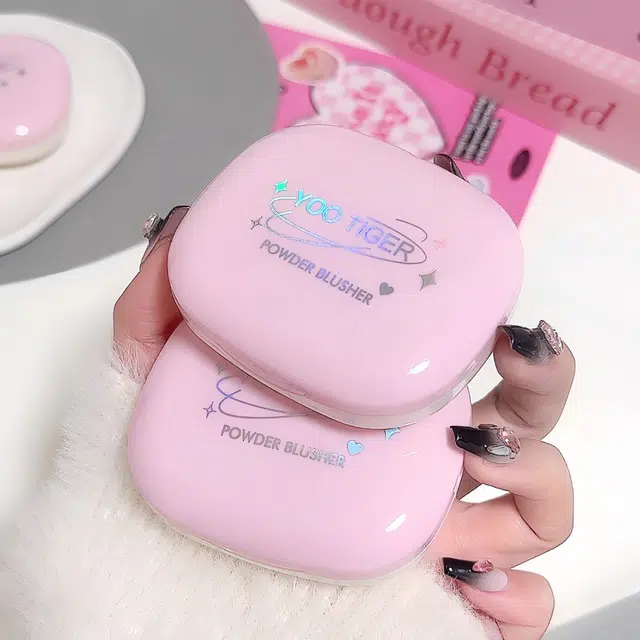 拉美拉 遮瑕清透双层腮红膏干湿两用持久控油 亮泽修饰肤色修饰轮廓气色