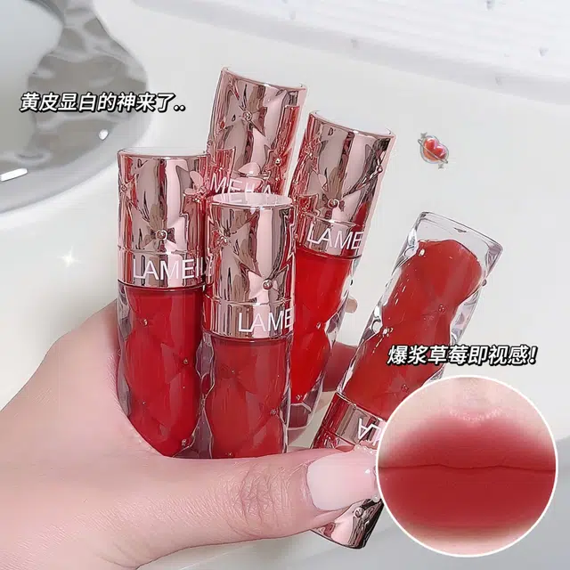 拉美拉 丝绒唇釉 镜面 易上色玻璃唇素颜显白