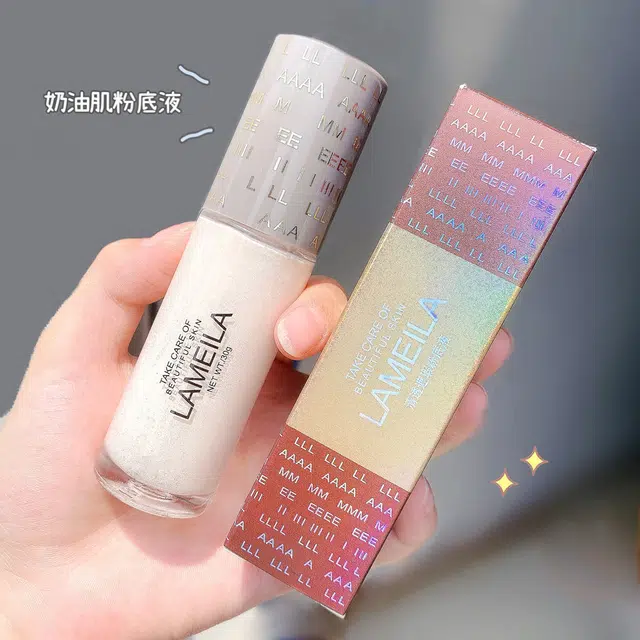 拉美拉 不卡粉不脱妆粉底液 防水彩妆持久保湿滋润