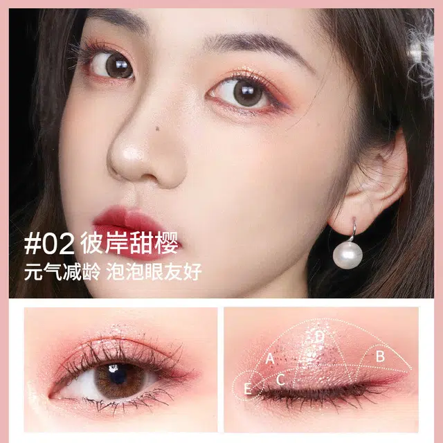 拉美拉 十色眼影盘 易上色细闪哑光珠光 一盘多用多色