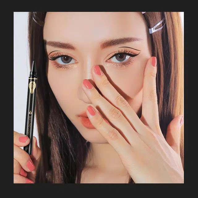 拉美拉 流畅速干眼线 不易持久不易晕染极细