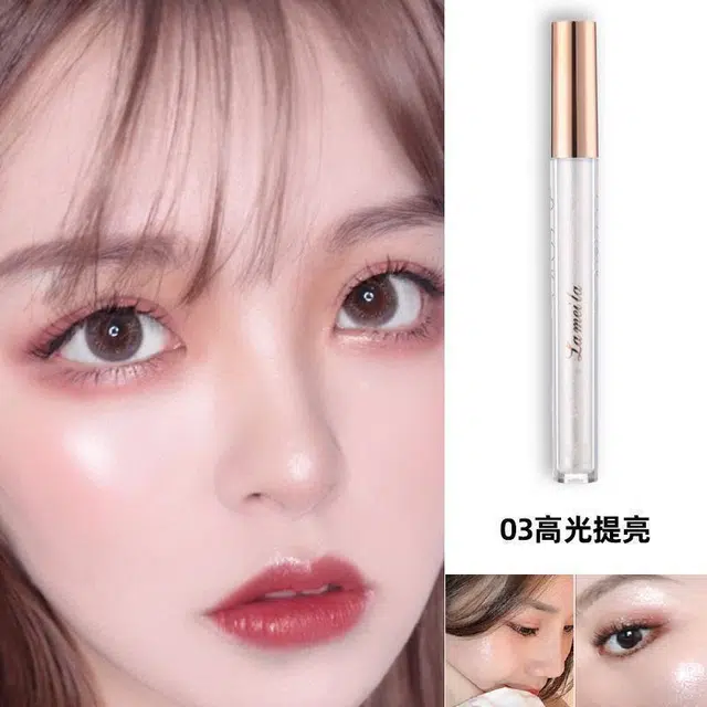 拉美拉 修容遮瑕液 易上色自然 高光俏鼻侧影