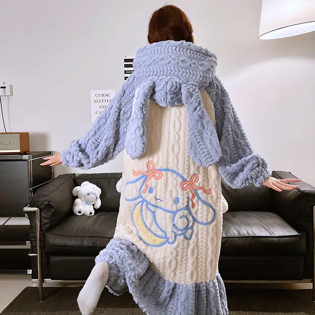 俞兆林 甜美可爱卡通带口袋舒适休闲家居服睡衣套装 女款 图片色
