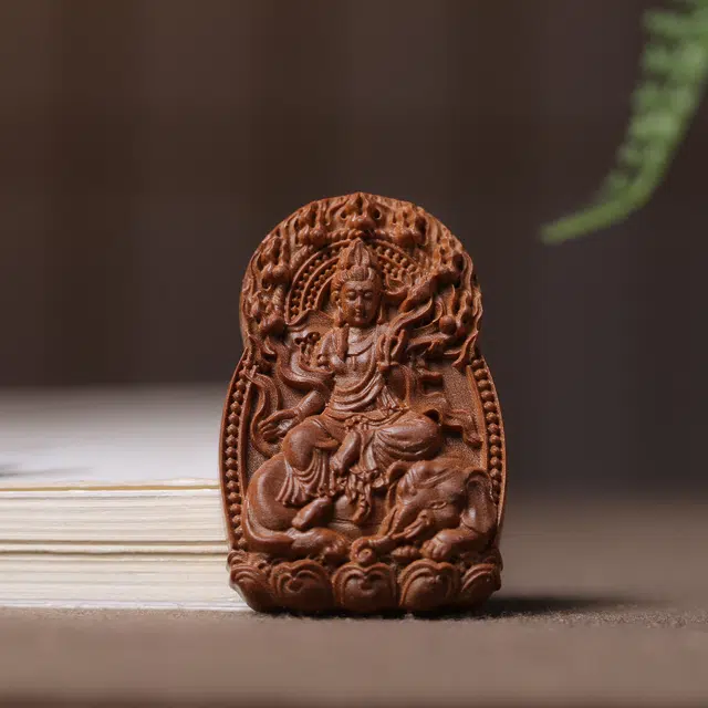 絮物 新中式国潮十二生肖守护神模具双面本命佛挂件毛衣链 古法精雕手把件送男 女朋友礼盒饰品#好运 老山檀香 吊坠 男女同款情侣款