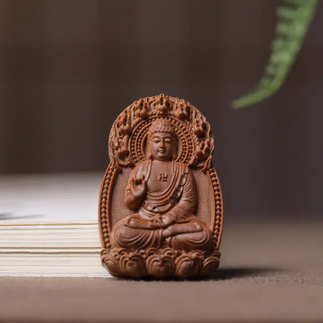 絮物 新中式国潮十二生肖守护神模具双面本命佛挂件毛衣链 古法精雕手把件送男 女朋友礼盒饰品#好运 老山檀香 吊坠 男女同款情侣款