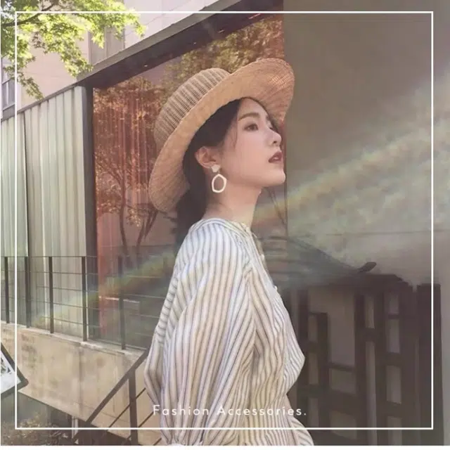 丹琴 复古不规则 圆脸高级感 小众设计感 亚克力 耳环 女款