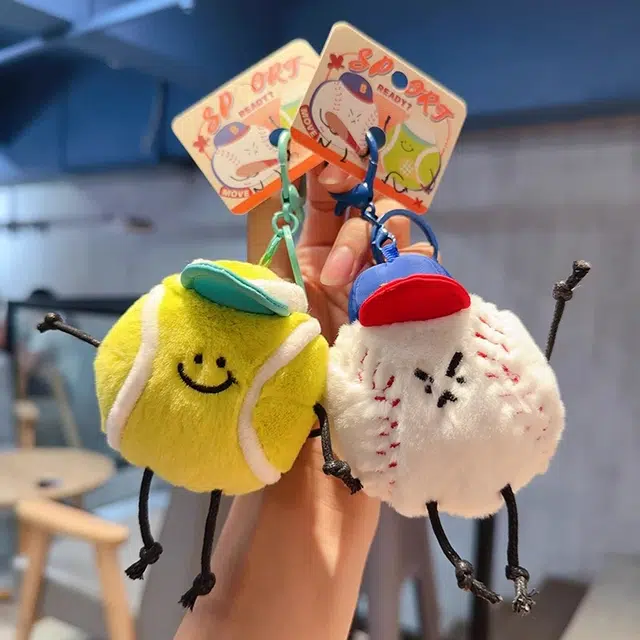 丹琴 可爱蓝球公仔创意个性运动玩偶书包背包挂饰精致包包钥匙扣 毛绒 挂件 男女同款情侣款