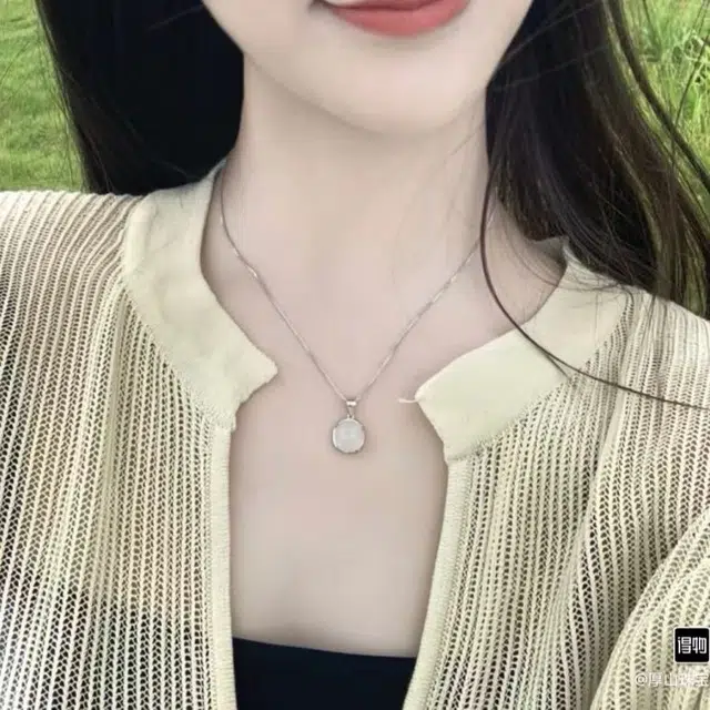 翠匠人 气质轻奢高级感优雅 玉髓 玉石项链 女款