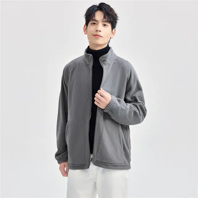 佐丹奴 立领纯色时尚百搭插肩袖休闲夹克外套 男款