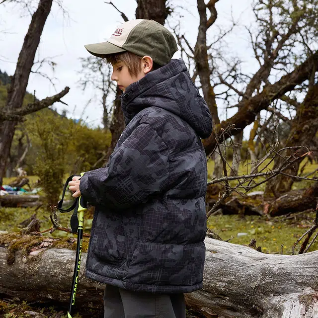 雅鹿 连帽舒适柔软百搭羽绒服 青少年